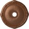 Ekena Millwork Heaton Ceiling Medallion (Canopies up to 6 1/2"), 27 1/2"OD x 3 7/8"ID x 2 1/4"P, Polished Copper CM27HEPOS - alternate 1